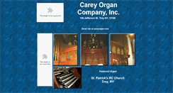 Desktop Screenshot of careyorgan.com