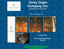 Tablet Screenshot of careyorgan.com